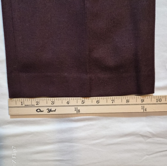 ​Talbots Petites Windsor Straight Leg Pants - Deep Burgundy Plum - Size 14P - Picture 11 of 11